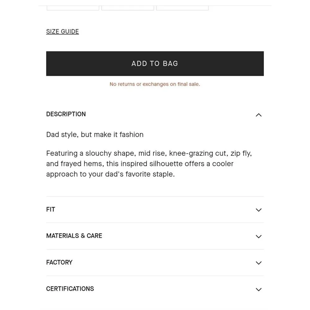 Everlane new tag